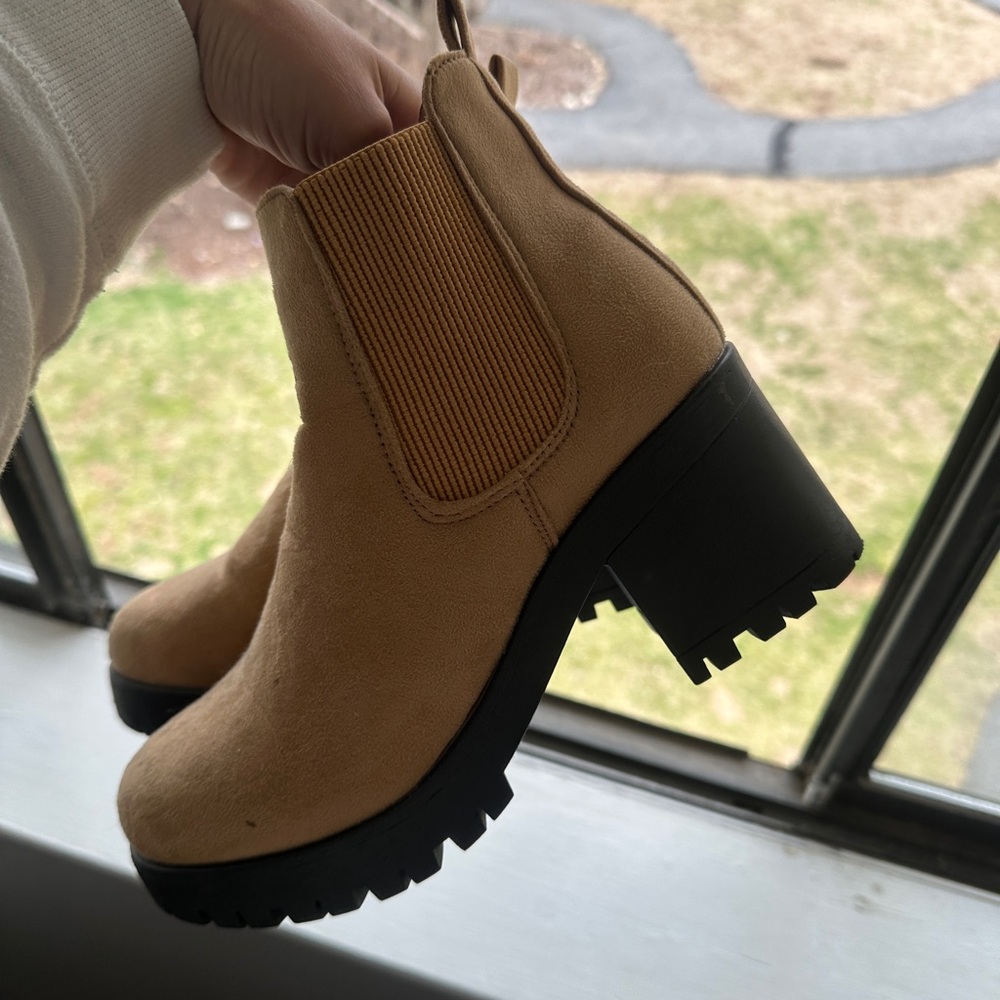 Tan boots